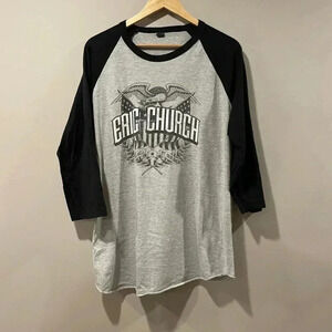 Eric Church Concert 3/4  Baseball Shirt
